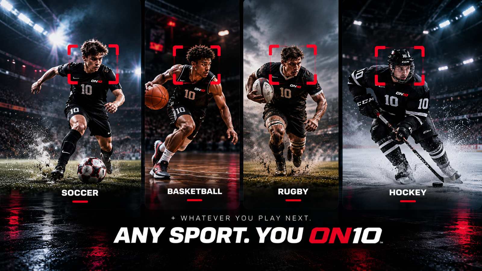 ON10 follows one player in soccer, basketball, rugby and hockey